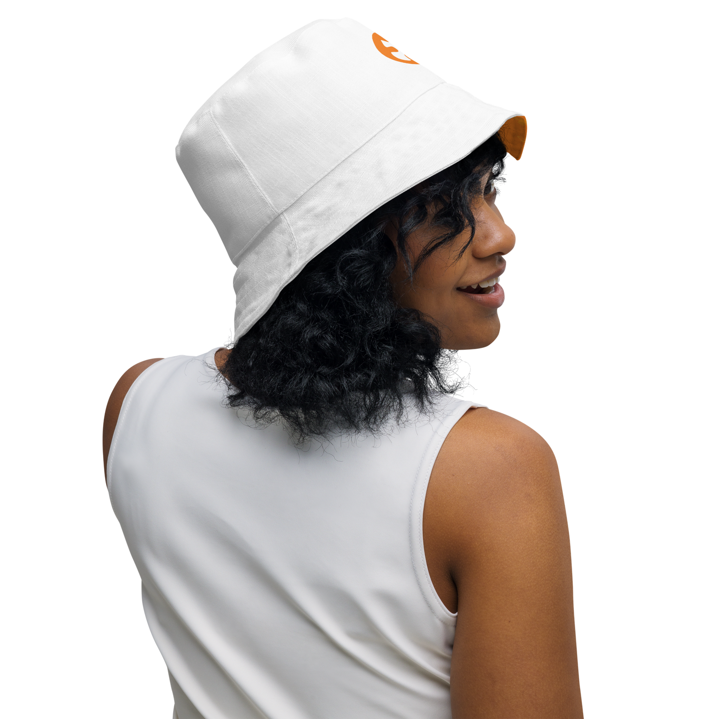 Hope Orange Reversible bucket hat