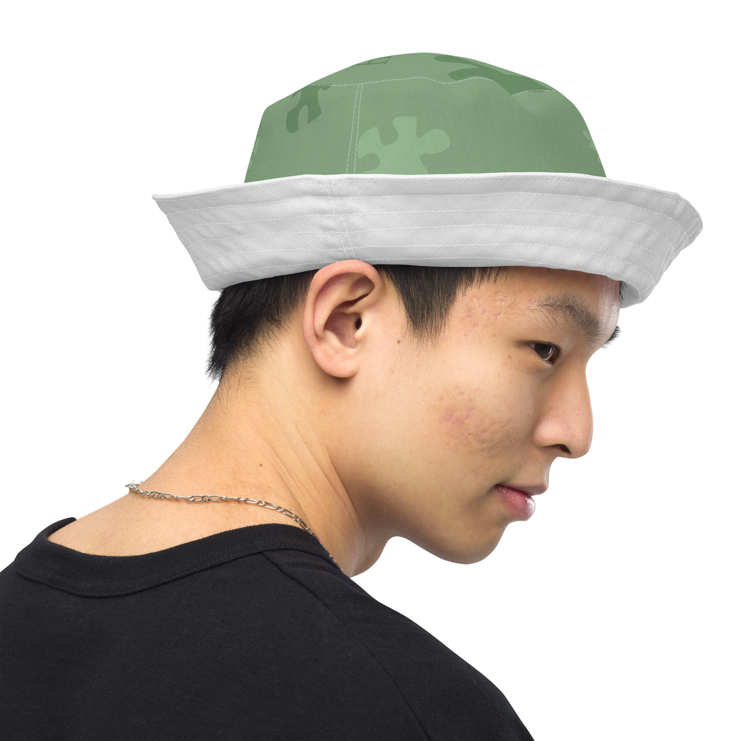 Hope Green Reversible bucket hat