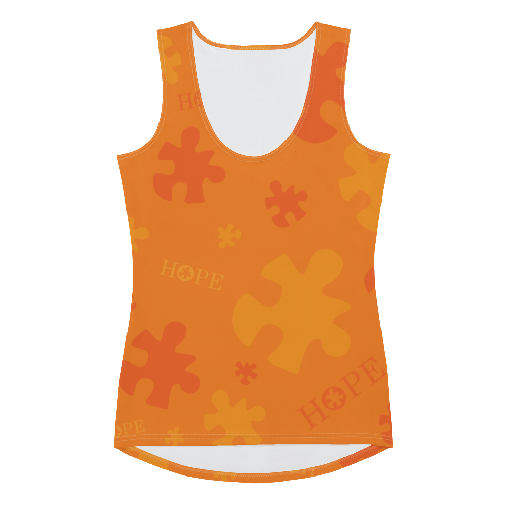 Hope Orange Sublimation Cut & Sew Tank Top