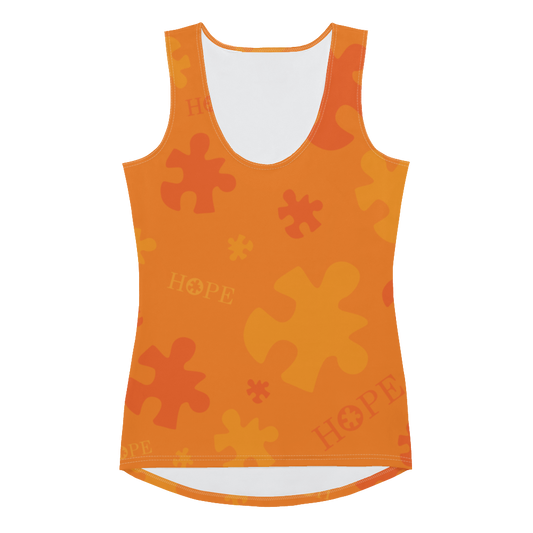 Hope Orange Sublimation Cut & Sew Tank Top