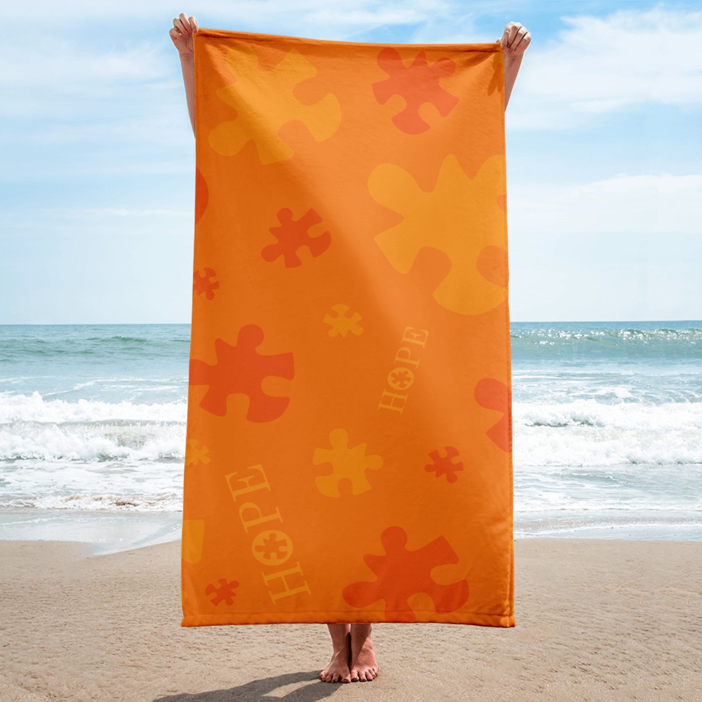 Hope Orange Towel