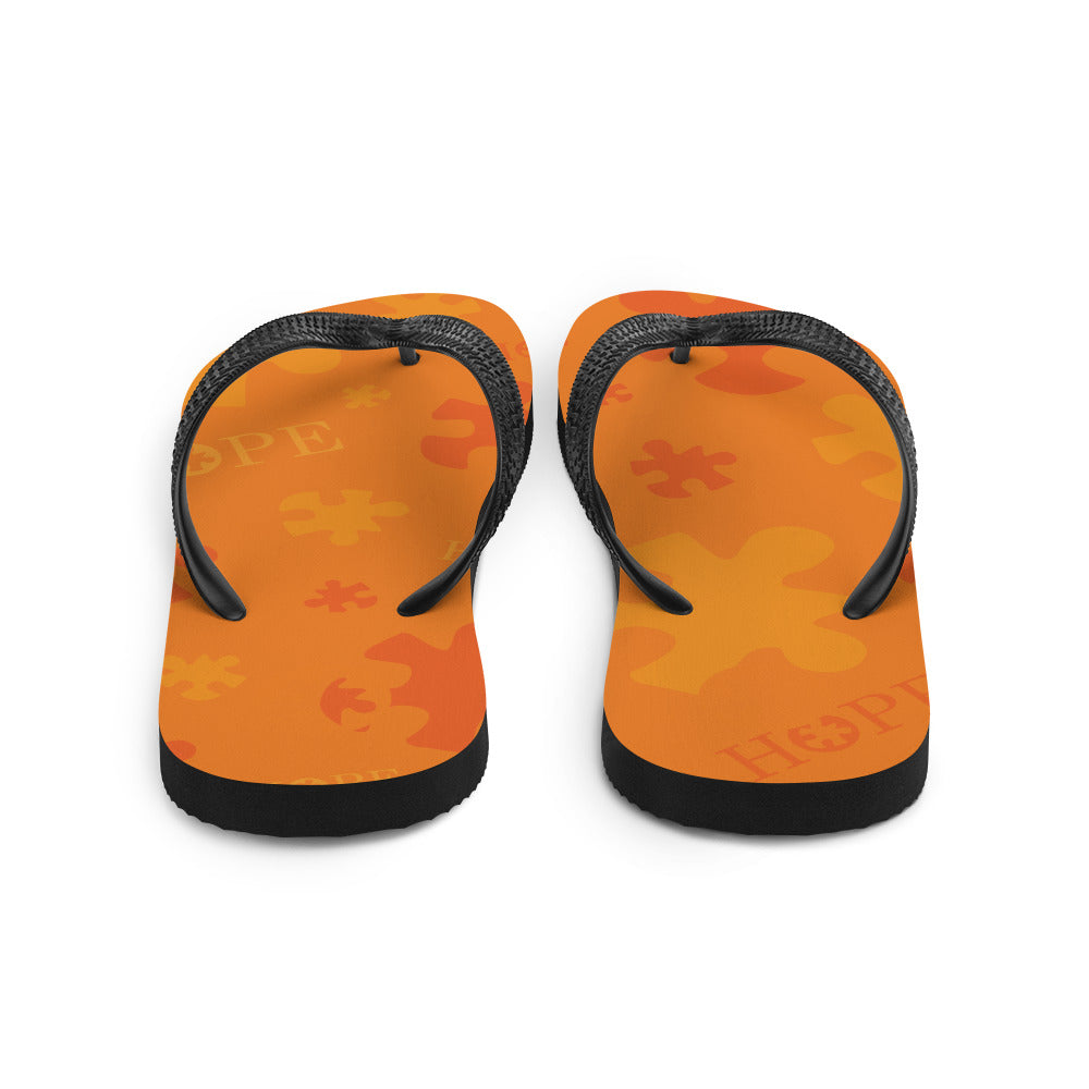 Hope Orange Flip-Flops