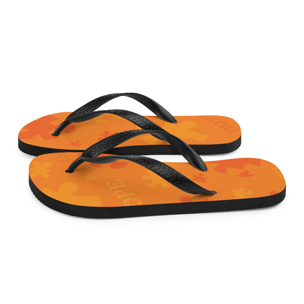 Hope Orange Flip-Flops