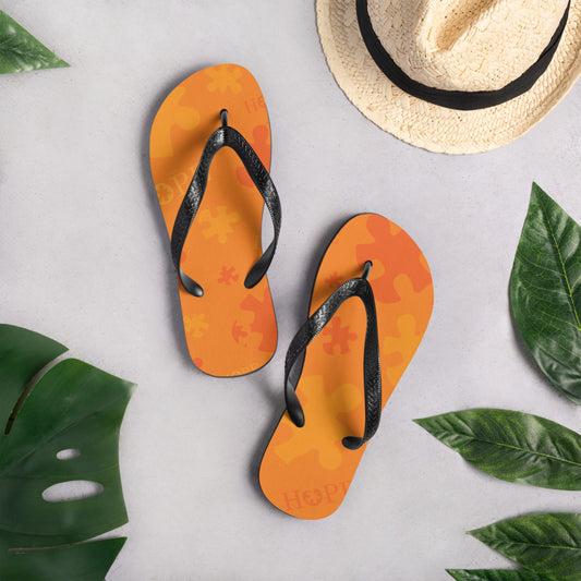 Hope Orange Flip-Flops