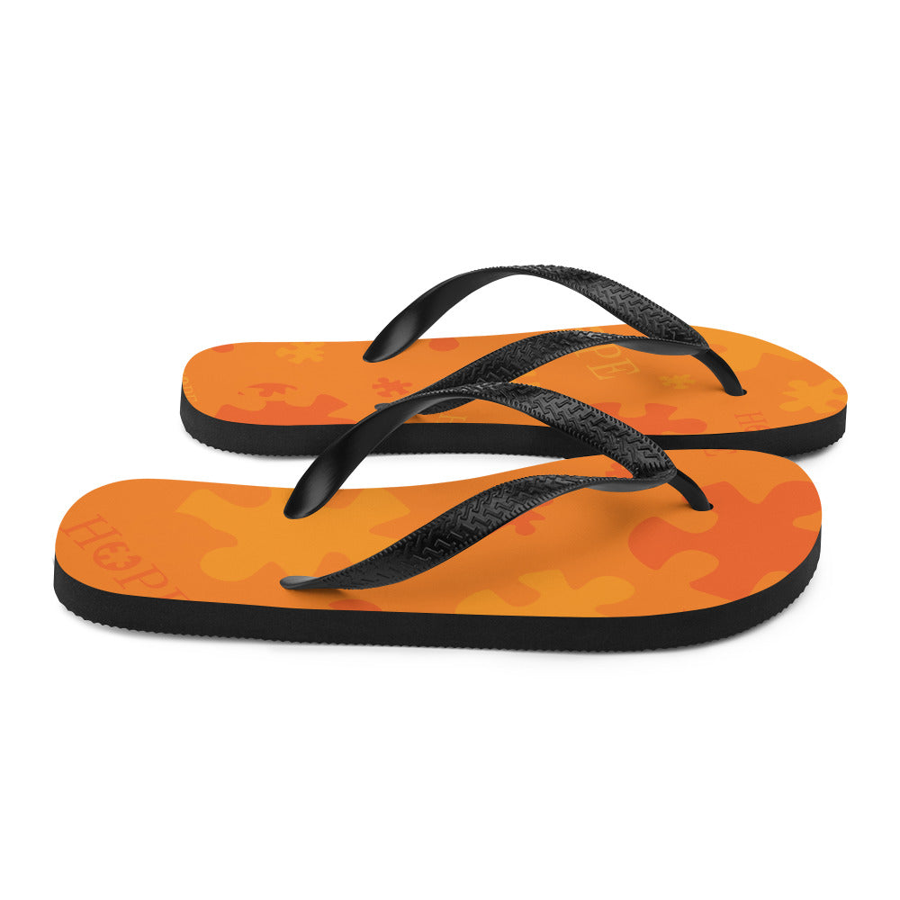 Hope Orange Flip-Flops